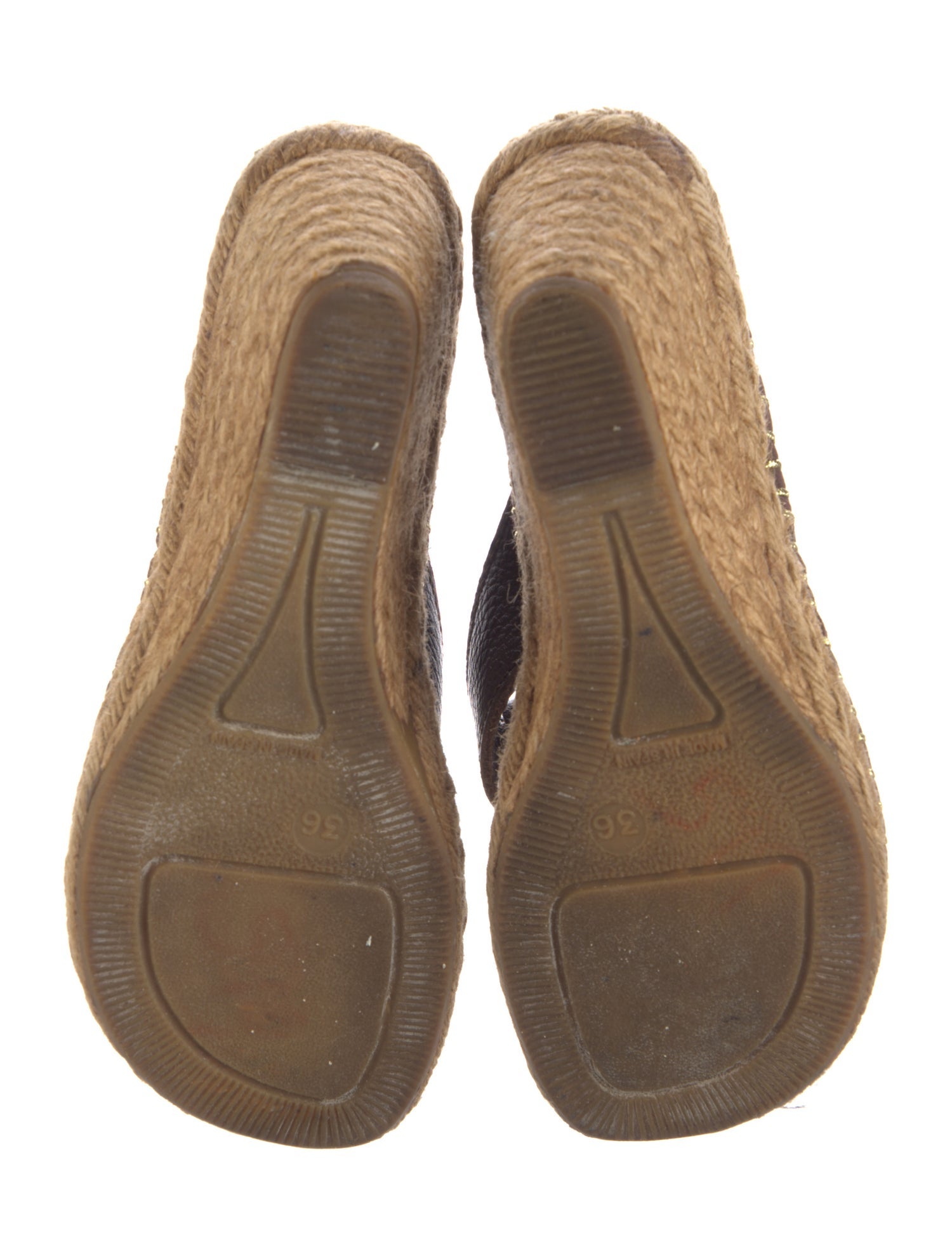 Burberry Vintage Leather Espadrilles